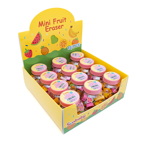 26215C Mini Fruit Erasers (Candy Jar Pack)