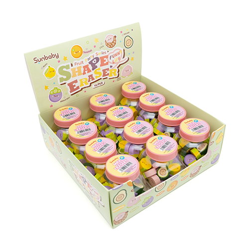 26215B Mini Fruit Erasers (Candy Jar Pack)