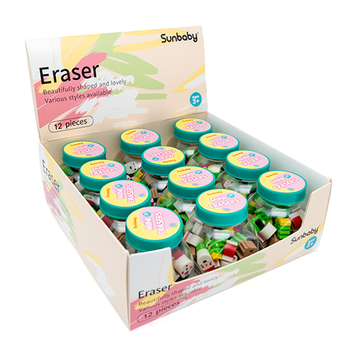 26215K Mini Christmas Erasers (Candy Jar Pack)