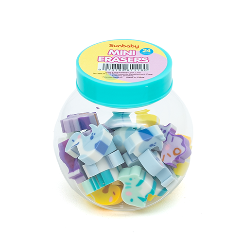 26215D Mini Dinosaur Erasers (Candy Jar Pack)