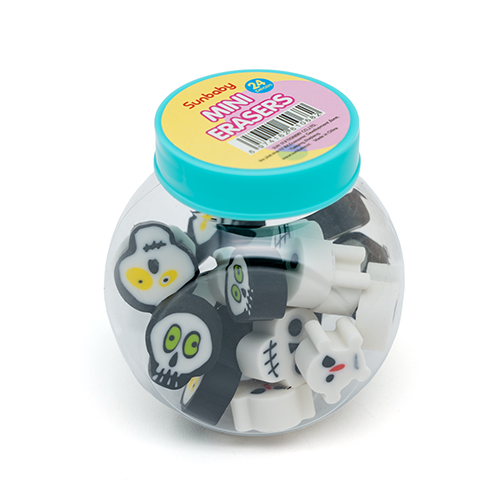 26215J Mini Halloween Erasers (Candy Jar Pack)